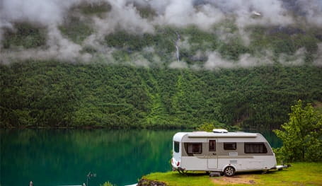 What is a touring caravan?